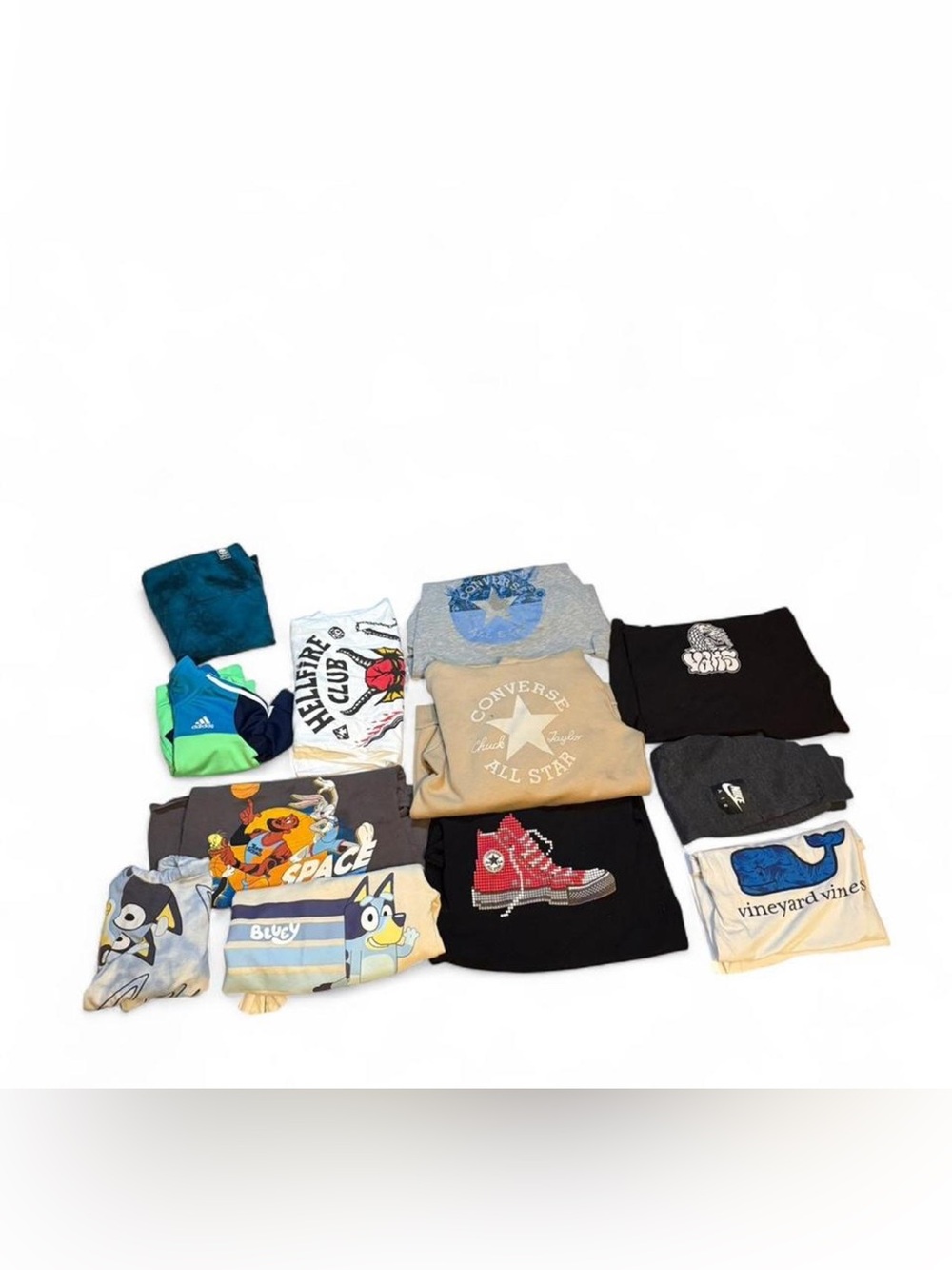 Kids clothing lot Vineyard vines, Bluey, Stranger Things, Nike, Adidas and more - Picture 2 of 5